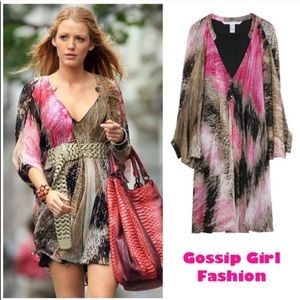 Diane Von Furstenberg DVF silk batwing dress 4